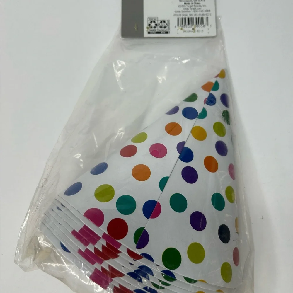 Spritz Colorful Dotted Party Hats